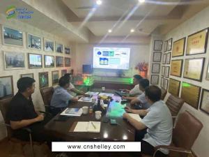 粮食供销合作社领导莅临钢板仓厂家wm完美体育机械考察指导