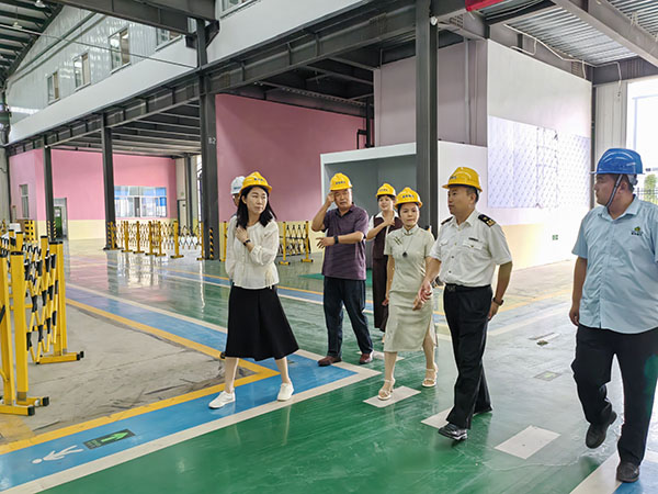 海关和贸促会领导莅临山东wm完美体育工厂参观考察，泰安电视台跟踪采访